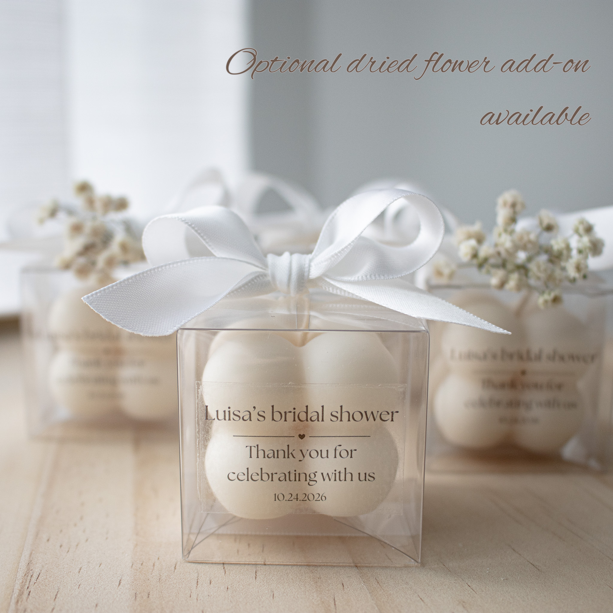 Personalized Candle Wedding Favors, Bubble Candle Party Favors