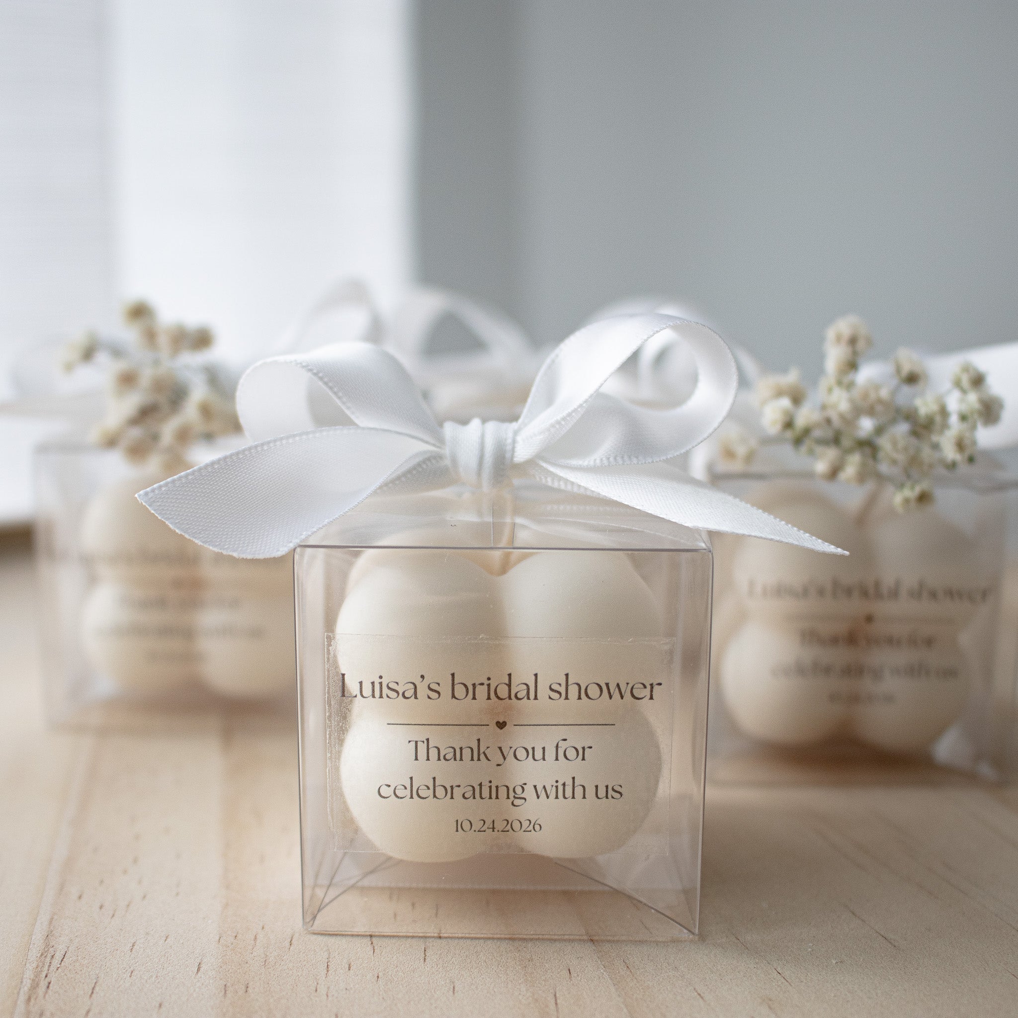 Personalized Candle Wedding Favors, Bubble Candle Party Favors