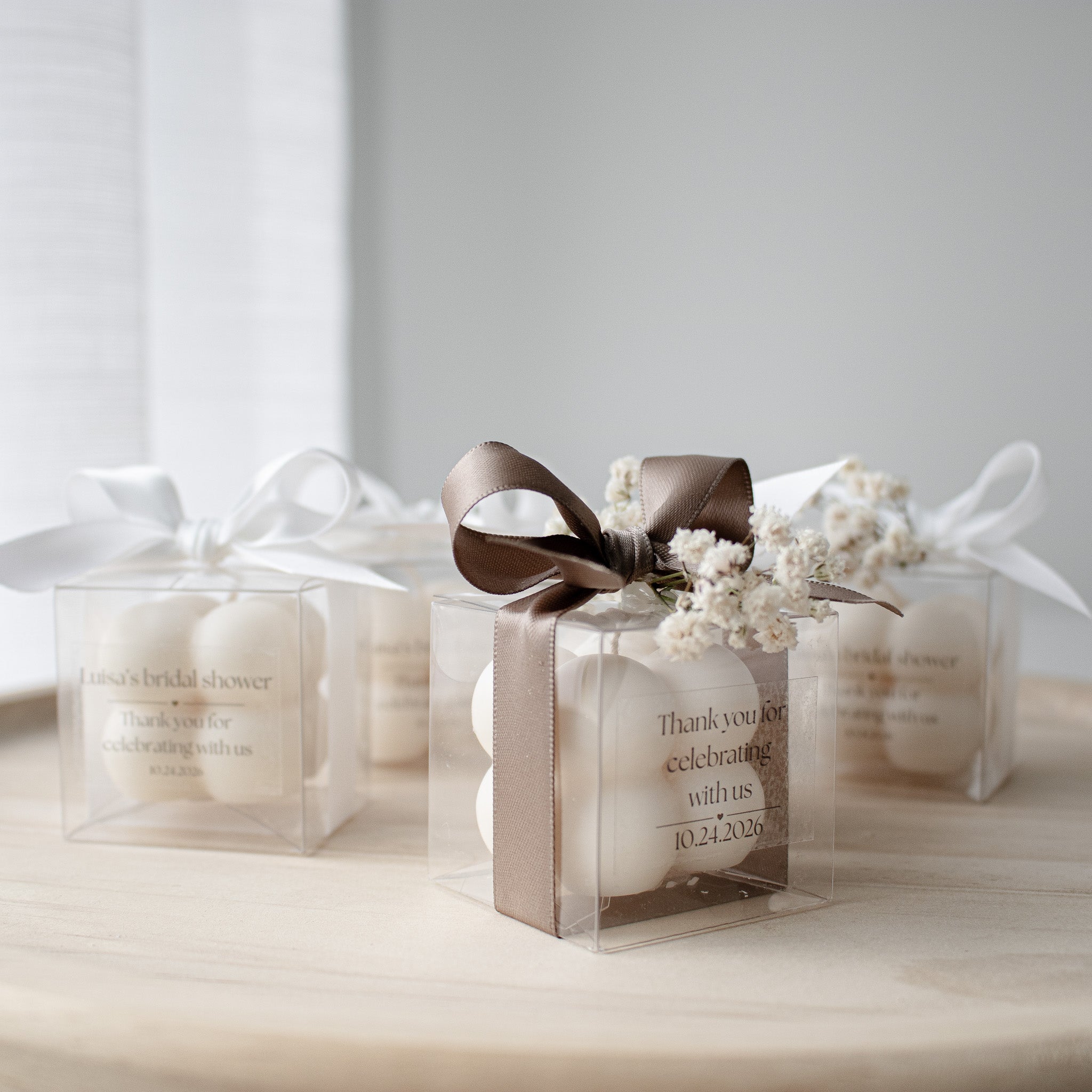 Personalized Candle Wedding Favors, Bubble Candle Party Favors