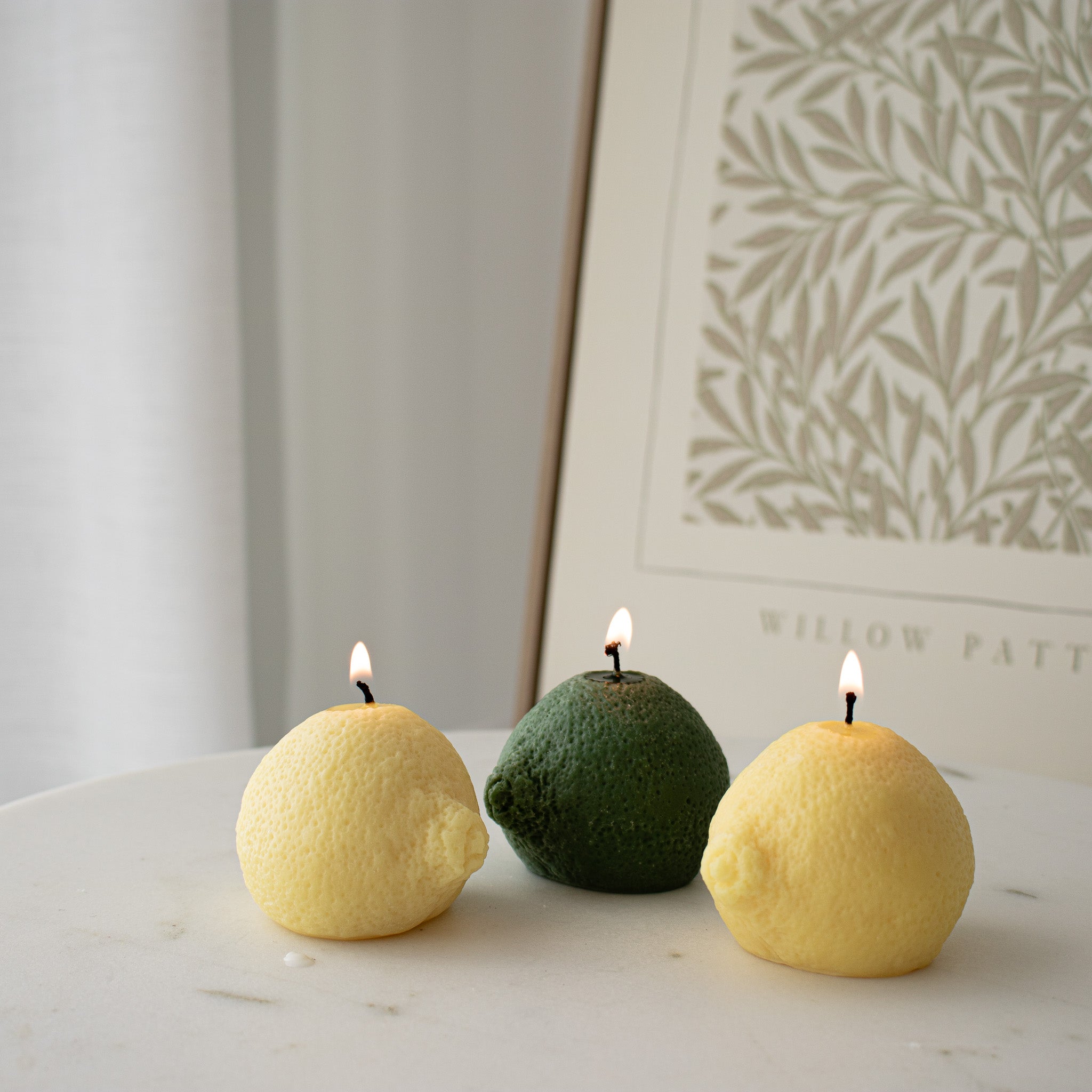 Lemon/Lime Shaped Decorative Candle