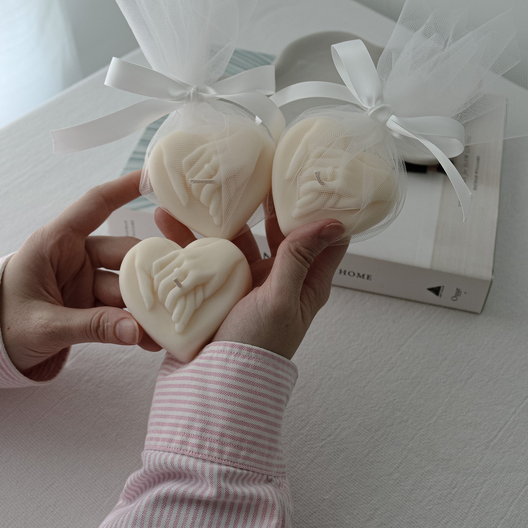 Wedding Candle Favors | Hand in Hand Soy Candles for Bridal Shower