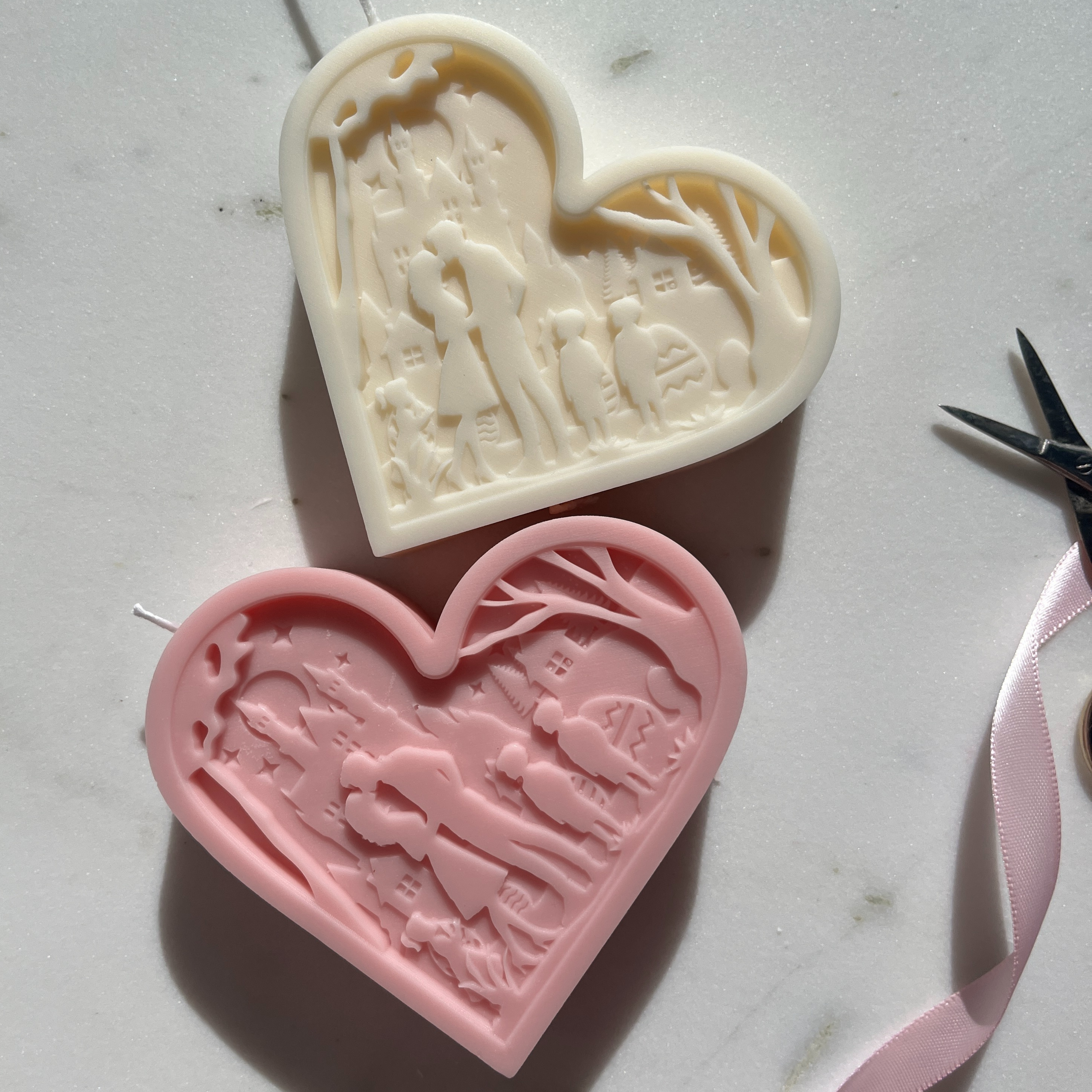 Couple Silhouette Candle, Valentine's day Gift Candle