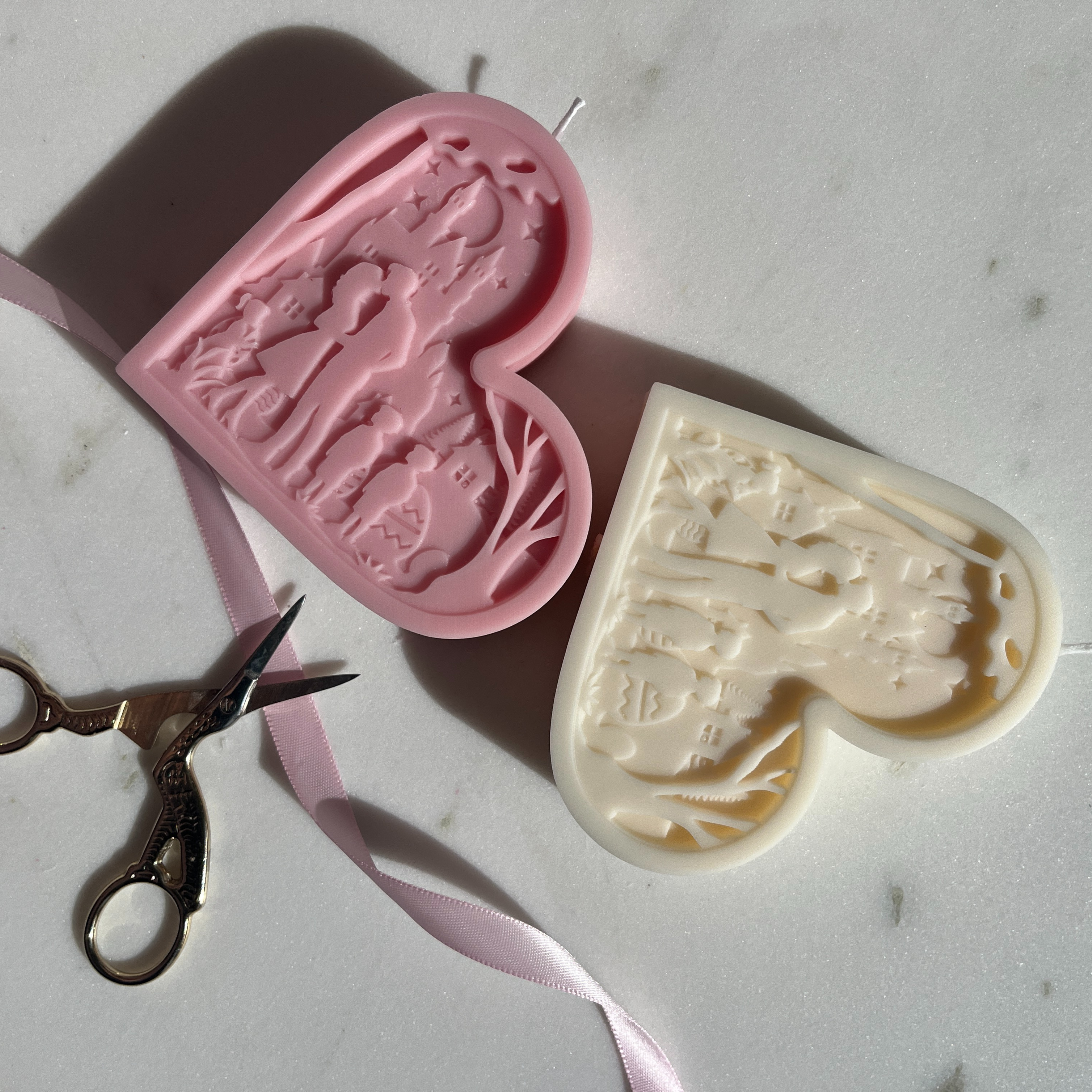 Couple Silhouette Candle, Valentine's day Gift Candle