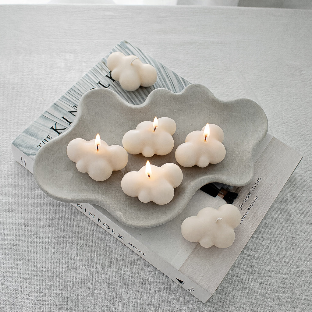 Cloud Shaped Candles, Aesthetic Home Decor