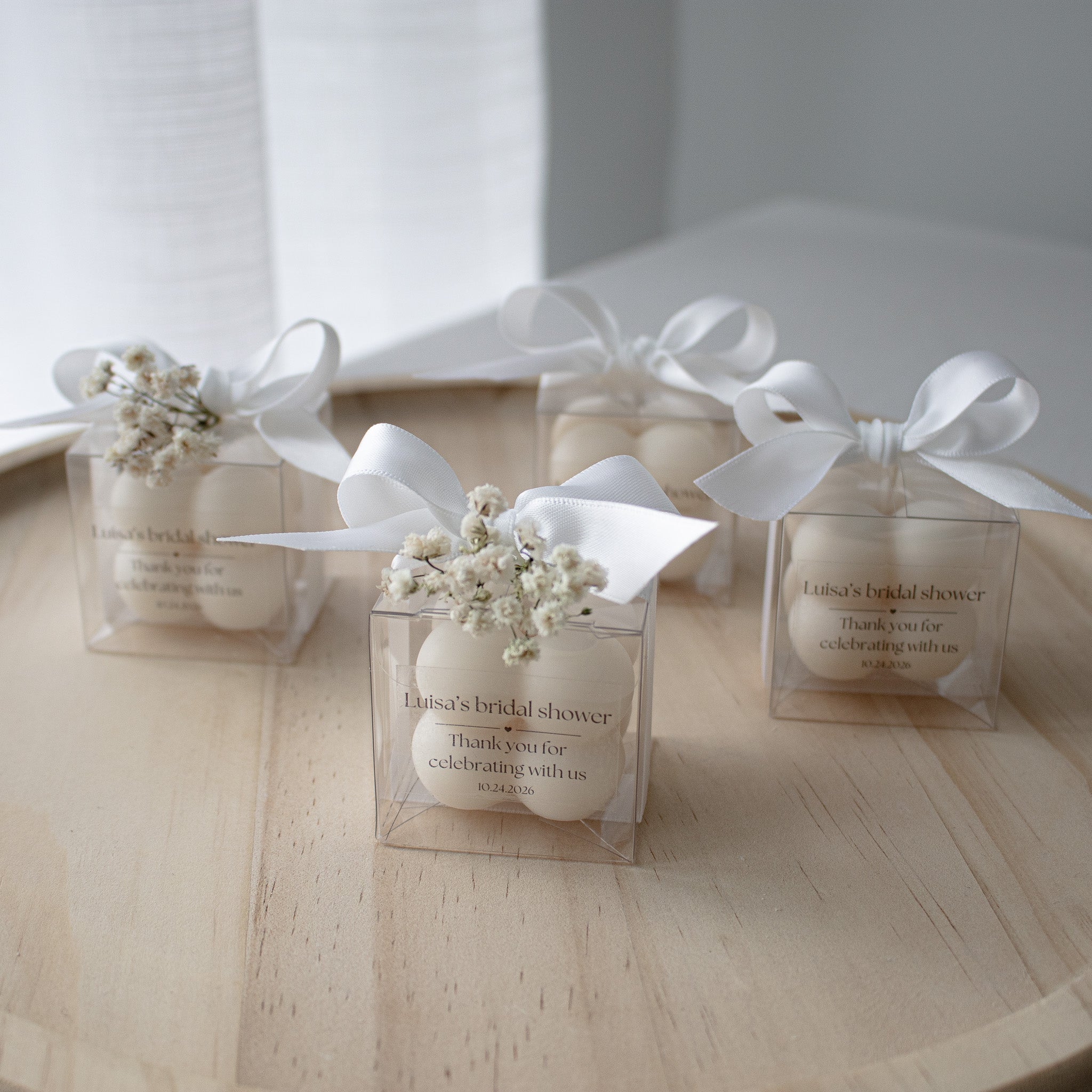 Personalized Candle Wedding Favors, Bubble Candle Party Favors
