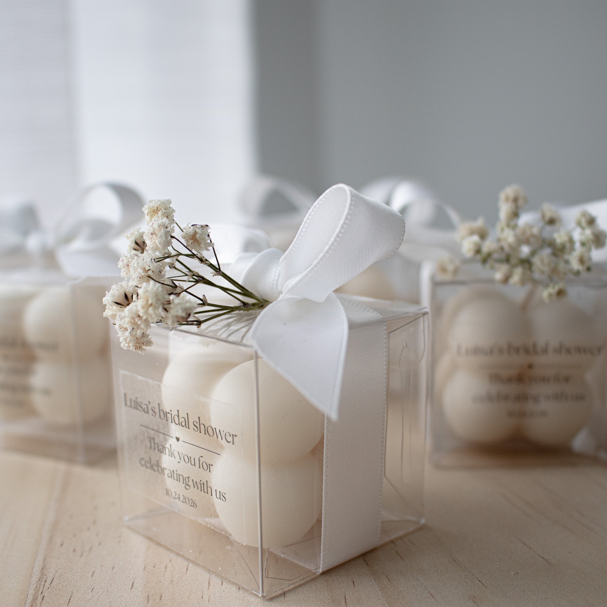 Personalized Candle Wedding Favors, Bubble Candle Party Favors