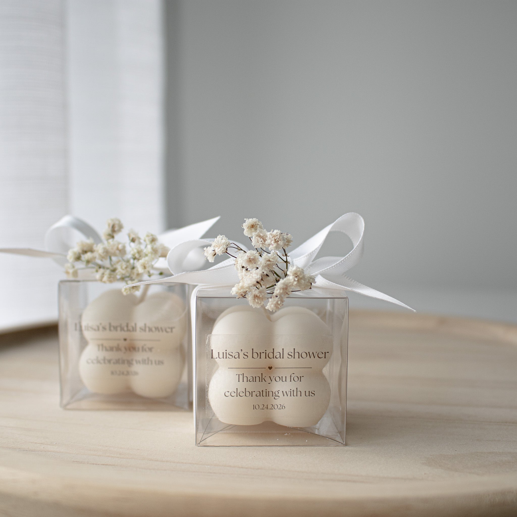 Personalized Candle Wedding Favors, Bubble Candle Party Favors