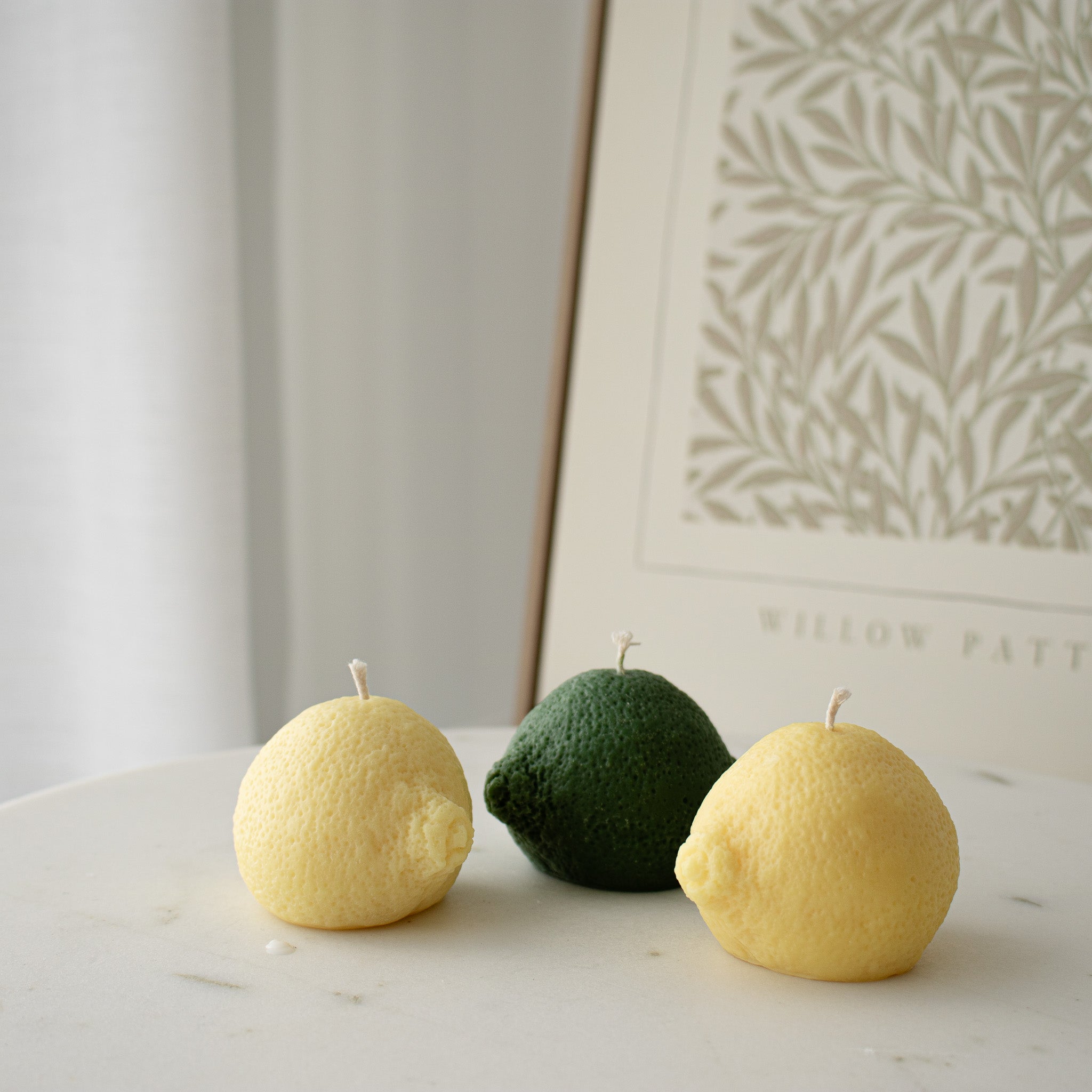 Lemon/Lime Shaped Decorative Candle