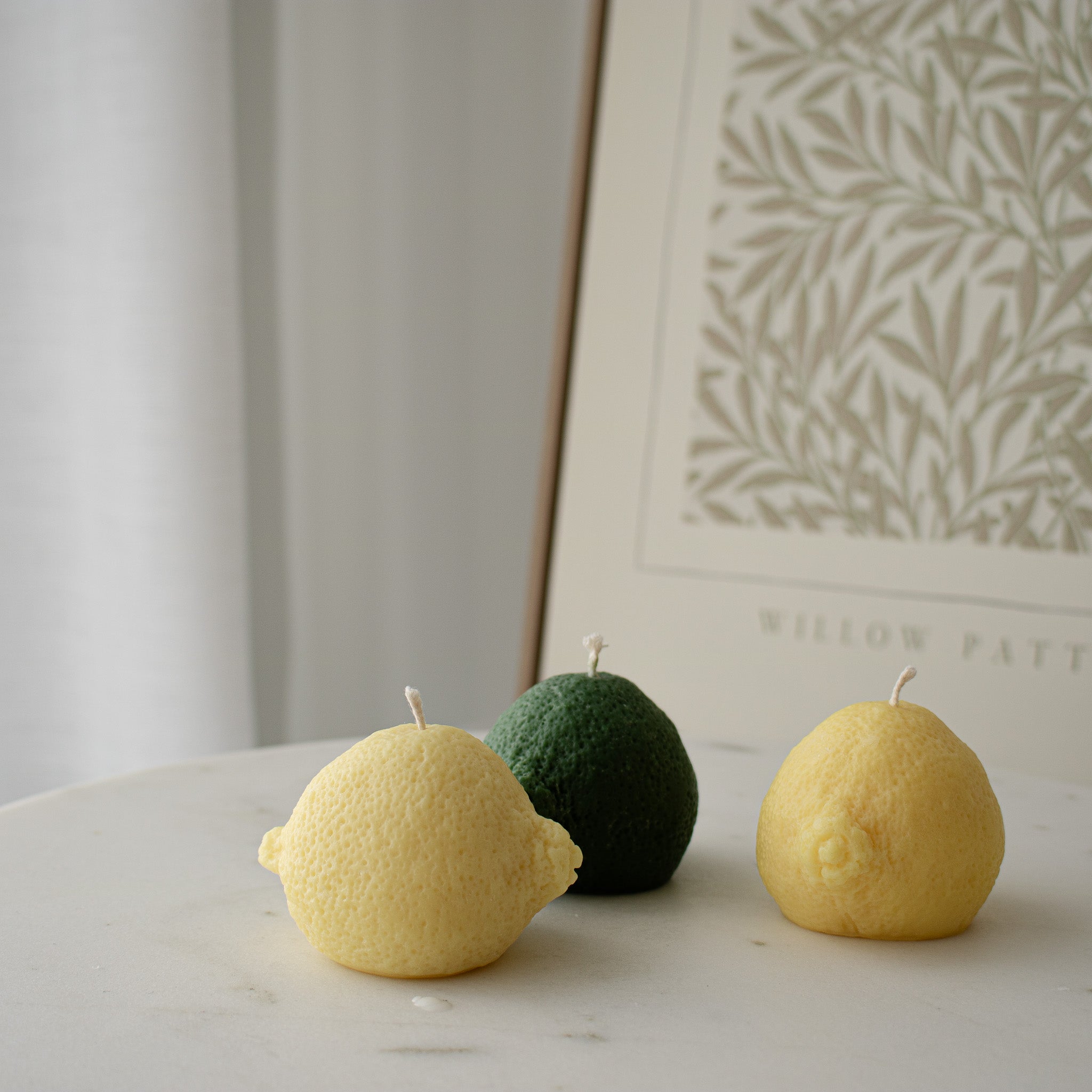 Lemon/Lime Shaped Decorative Candle