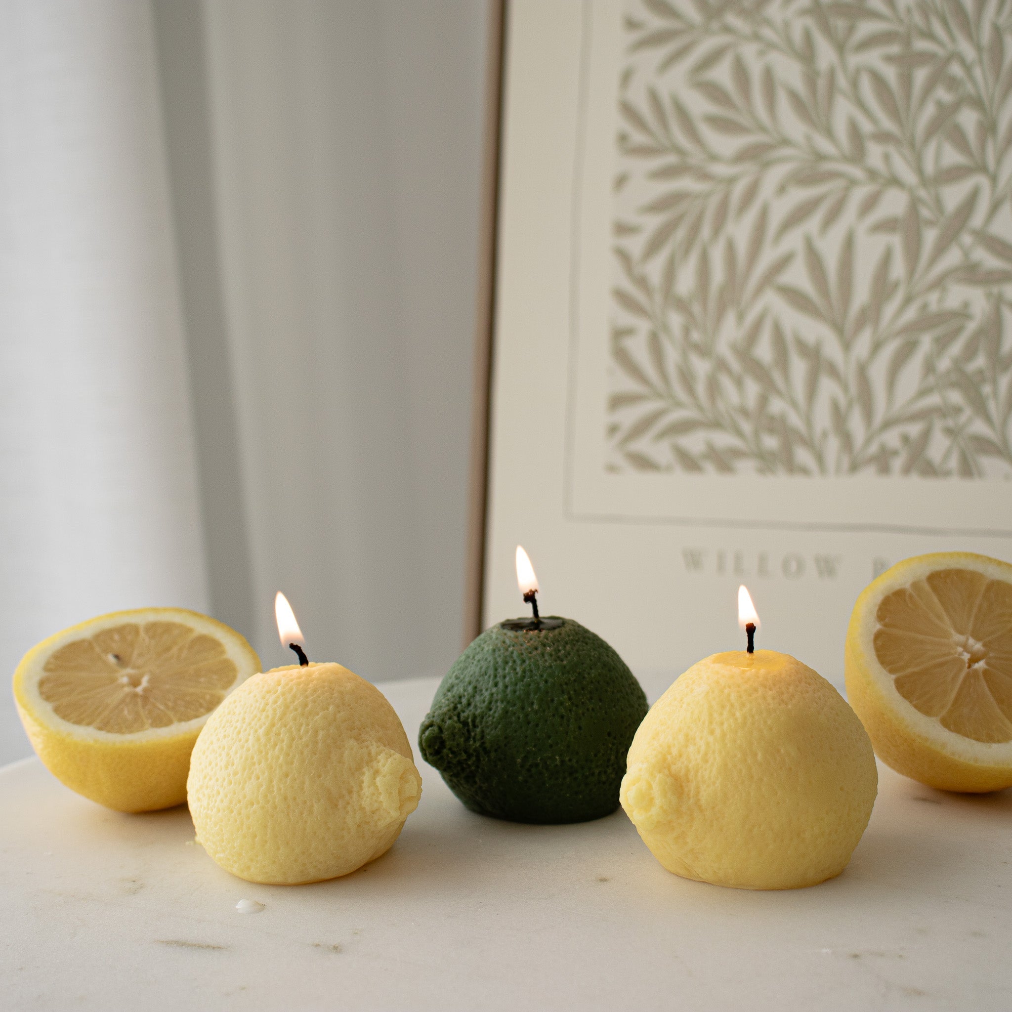 Lemon/Lime Shaped Decorative Candle