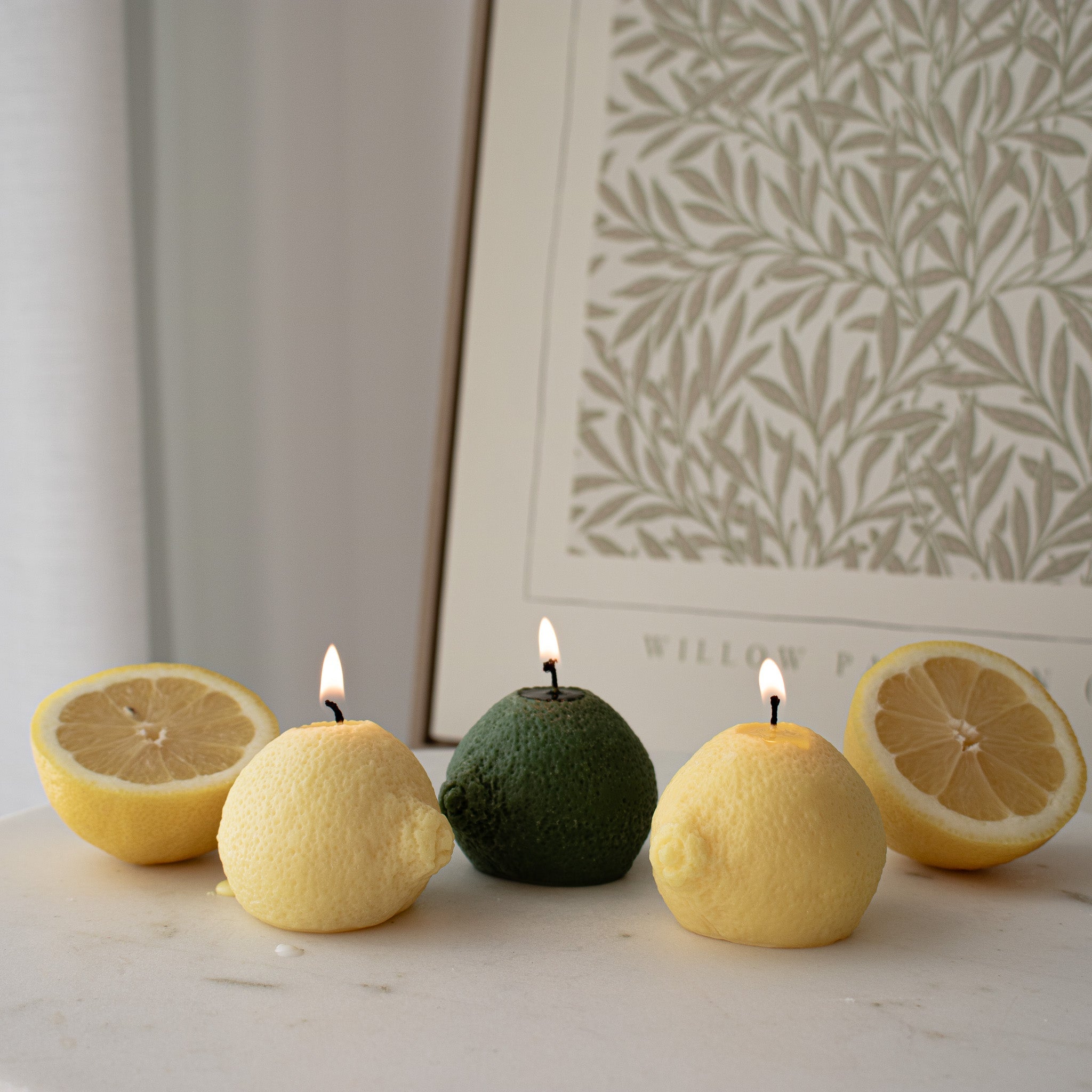 Lemon/Lime Shaped Decorative Candle