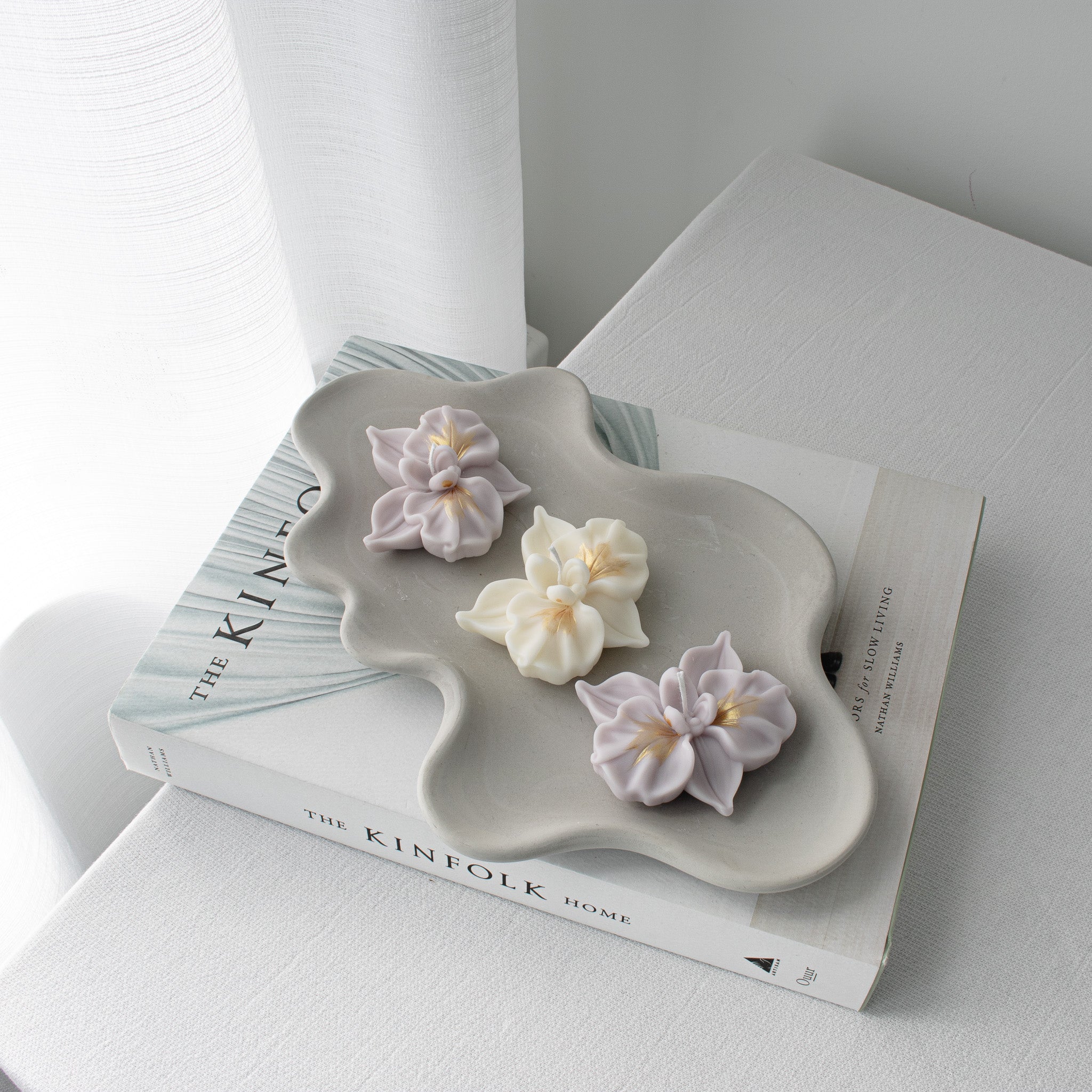 Orchid-Shaped Mini Candles | Floral Party Favor Candles