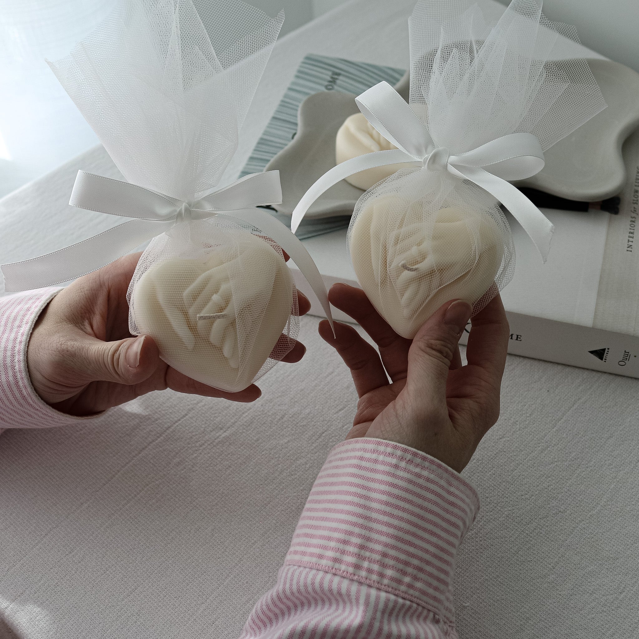 Wedding Candle Favors | Hand in Hand Soy Candles for Bridal Shower